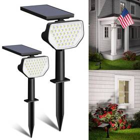 Lepro 894495040209 Outdoor Solar Spot Lights Waterproof For Flag Pole Yard Garden Landscap