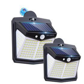 Xbd-128 Lifengsoler 2pack 128led Magnetic Solar Lights Outdoor Bright Motion Sensor Ligh