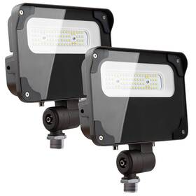Lightdot 919305429819 2pack 70w Led Flood Light Outdoor With Knuckle 120v Driver Equipped 5 Years