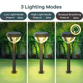 Ll2800136 Linkind Solar Pathway Lights 6 In The Pack Warm White Bright Led Outdoor