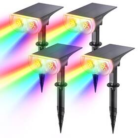 Ll28005-ww-jp-4 Linkind Solar Lights Outdoor Waterproof Ip67 Starray Rgb Spot Ou