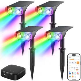 Ls63002-sp001a Linkind Hub-us-4-1 Smart Solar Spotlights And Ble Mesh Hub Sl5 B1