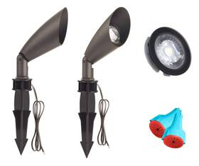 Lit-path 637740946185 Led Landscape Pathway Light 12v Low Voltage 5.5w 200 Lumens 40 Degree Spot
