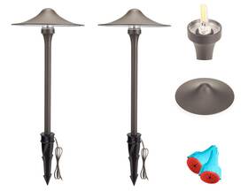 Lit-path 637740946277 Led Pathway Light 12v Low Voltage Landscape Kits 2w 170 Lume