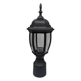 Lt-pl001p-blk Lit-path Top Light Post Mount Matte Black Finish For Wet Locations