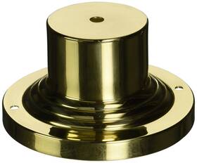 Livex 847284008212 Lighting 2001-02 Outdoor Light Pier Mount Adaptors Polished Brass 5.75 Inch L X