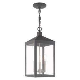 Livex 847284059092 Lighting 20593-76 Nyack - 18.5 Inch Three Light Outdoor Hanging Lantern Sca
