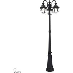 21543-04 Livex Lighting Monterey Post Light Or Accessories Black