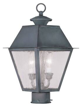 2166-61 Livex Lighting Mansfield Post Light Or Accessories Charcoal
