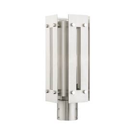 21774-91 Livex Lighting 21774 Utrecht 1 Light 16 Inch Tall Post - Brushed Nickel