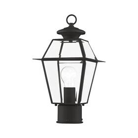 2182-04 Livex Lighting - Westover 1 Light Outdoor Post Top Lantern In Farmhouse Style