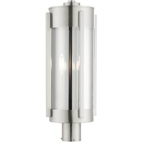 22387-91 Livex Lighting Sheridan Post Light Or Accessories Brushed Nickel