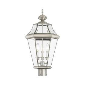 2364-91 Livex Lighting - Georgetown 3 Light Outdoor Post Top Lantern In Traditional