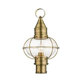 26905-01 Livex Lighting - Newburyport 1 Light Outdoor Post Top Lantern In Bohemian
