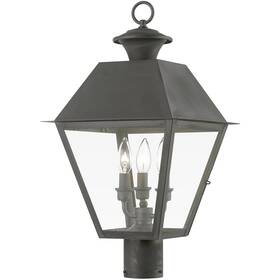 27219-61 Livex Lighting Wentworth Post Light Or Accessories Charcoal
