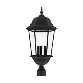 7568-14 Livex Lighting - Hamilton 3 Light Outdoor Post Top Lantern In Traditional