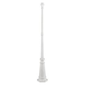 7709-13 Livex Lighting Textured White Outdoor Lamp Post