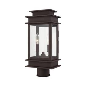 Livex Lighting 847284003637 2015 Princeton 2 Light 17 Inch Tall Post - Bronze