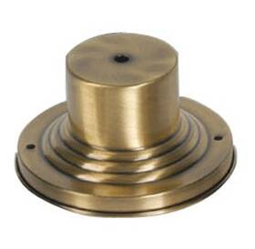 Livex Lighting 847284008205 2001-01 Outdoor 3 Inch Antique Brass Pier Mount Adaptors