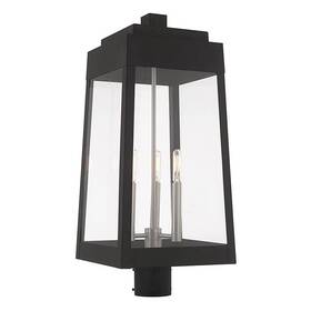 Livex Lighting 847284058965 20859-04 Oslo - 24.75 Inch Three Light Outdoor Post Top Lantern B
