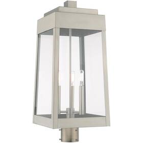 Livex Lighting 847284058989 20859-91 Oslo Post Light Or Accessories Brushed Nickel