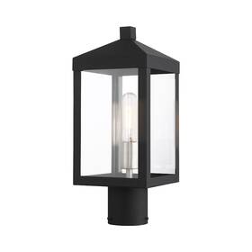 Livex Lighting 847284068469 - Nyack 1 Light Outdoor Post Top Lantern In Mid Century Modern