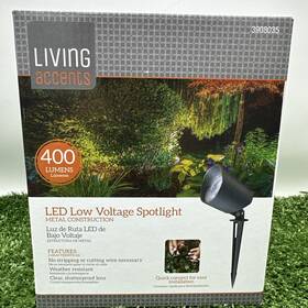 3908035 Living Accents 400 Lumens Low Voltage 5.5 W Led Landscape Lighting 1 Pk 3000k