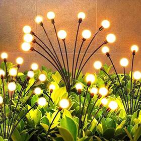 Liyade 313040975925 Solar Garden Lights New Upgraded 16 Led Firefly