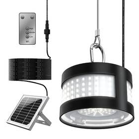 Slc01160 Loftek 160 Led Solar Lights Outdoor Waterproof Pendant With Remote 16
