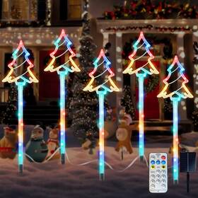 Lonfypeng 718943406017 Garden Christmas Decorations Pathway Outdoor Solar 27 Inches Lighted Xmas Tr