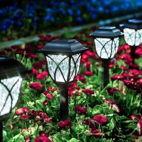Yx6nrn0409 Lonlush Solar Lights Outdoor Waterproof 6 Pack Led Garden