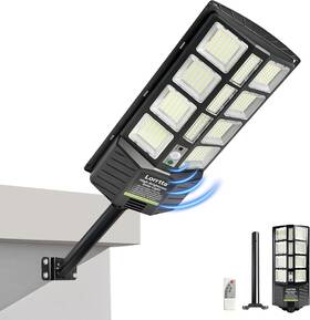 Sl01-us Lorrtta Solar Lights Outdoor Waterproof 22 Inch Street Light With 380 Ultra Brigh