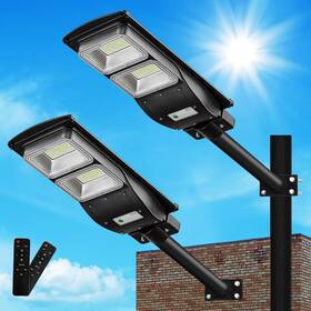 St40-039-2 Lovus 2pack 1500w Solar Powered Street Lights 6000k Led Dusk T