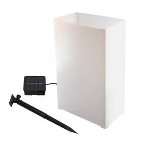 Lumabase 445008751708 White Solar Luminaria Kit 6-count