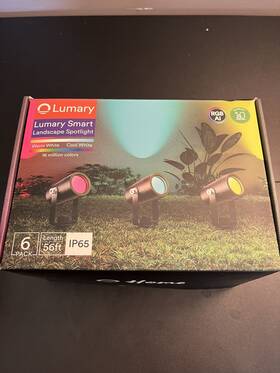 L-osl6b1 Lumary 56ft Smart Landscape Spotlight Waterproof 6 Pack Ip65