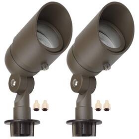 Lumina Lighting 787186228960 4w Landscape Spotlights 2-pack Low Voltage Cast-aluminum