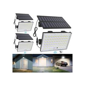B0fc26jndk Lumizen Solar Outdoor Lights 3800lm Led Flood Light With 16.4 Ft Cable Remote