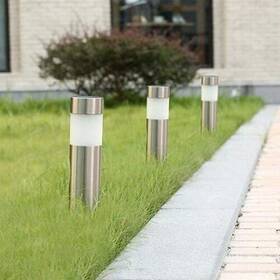 Lumn8 2-pack Stainless Steel Garden Lights - Sliver