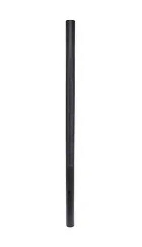 1008550582 Lutec 80 Inch Black Outdoor Direct Burial Aluminum Lamp Post