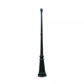 Lutec 313100357395 72 Inch Black Outdoor Aluminum Lamp Post
