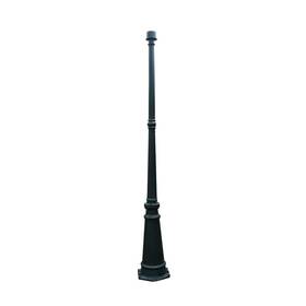 Lutec 445039957933 72 Inch Black Outdoor Aluminum Lamp Post