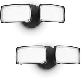 Lutec 939412014678 2 Packs Led 3500 Lumen 32w 5000k Integrated Dual-head Floodlight Outdoor Dusk