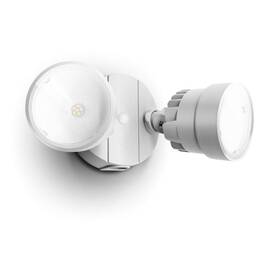 P6221w-d2d Lutec 2000 Lumen 18 Watt 28 Led Dual-head Flood Light Outdoor Dusk To Da