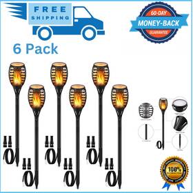Luye 445007341337 Low Voltage Landscape Torch Lights Outdoor Wired Led Torches Pathway Fli