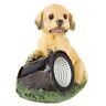 M150084 Pure Garden Puppy Dog Solar Light Statue Figurine 191344325260