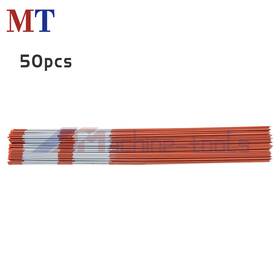 Mt1718665 Machine-tools 50pack 6in Orange Reflective Markers 5/16 Inch Diameter Driveway Snow Stakes