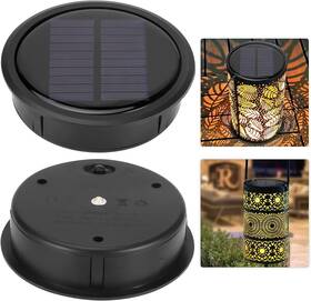 Maeathoo 711181314755 2 Pcs Upgraded Solar Light Replacement Top For Outdoor Hanging Lanterns 4.13 In