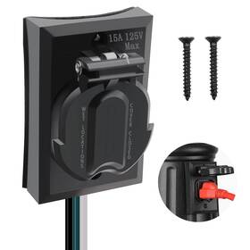 Maierke 445034023084 Ac 125v 15a Outdoor Lamp Post Grounded Convenience Outlet Waterproof Electrical