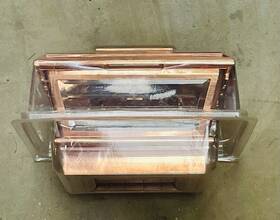 Maine Deckorators 090489099640 Ornamental Deckoators Multi-fit Copper Solar Post Versacap Cap Light