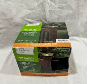 Mss029801262003 Mainstays 5 Lumen Solar Power Led Post Deck Cap Light Outdoor Fence Lamp